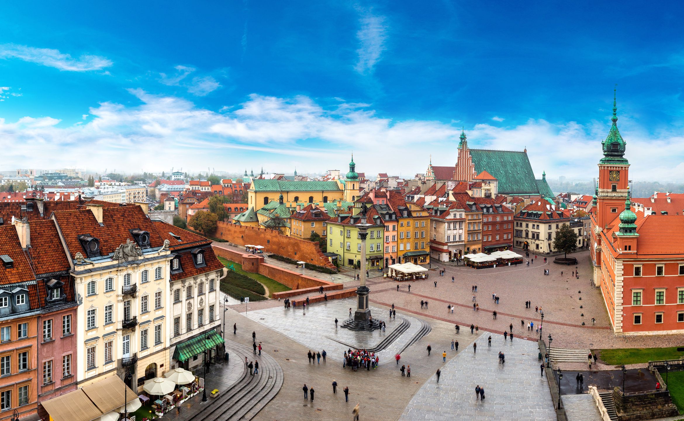 Warszawa w letni dzień
