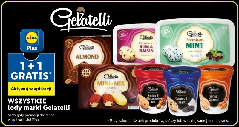 Promocja na Black Friday w Lidlu na lody Gelaletti