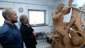 Pomnik Andrzeja Huszczy coraz bliżej. Jest już gliniany model (zdjęcia)