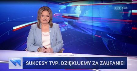 "Wiadomości" dziękują widzom za zaufanie. "Przynajmniej nie kłamią jak w TVN"