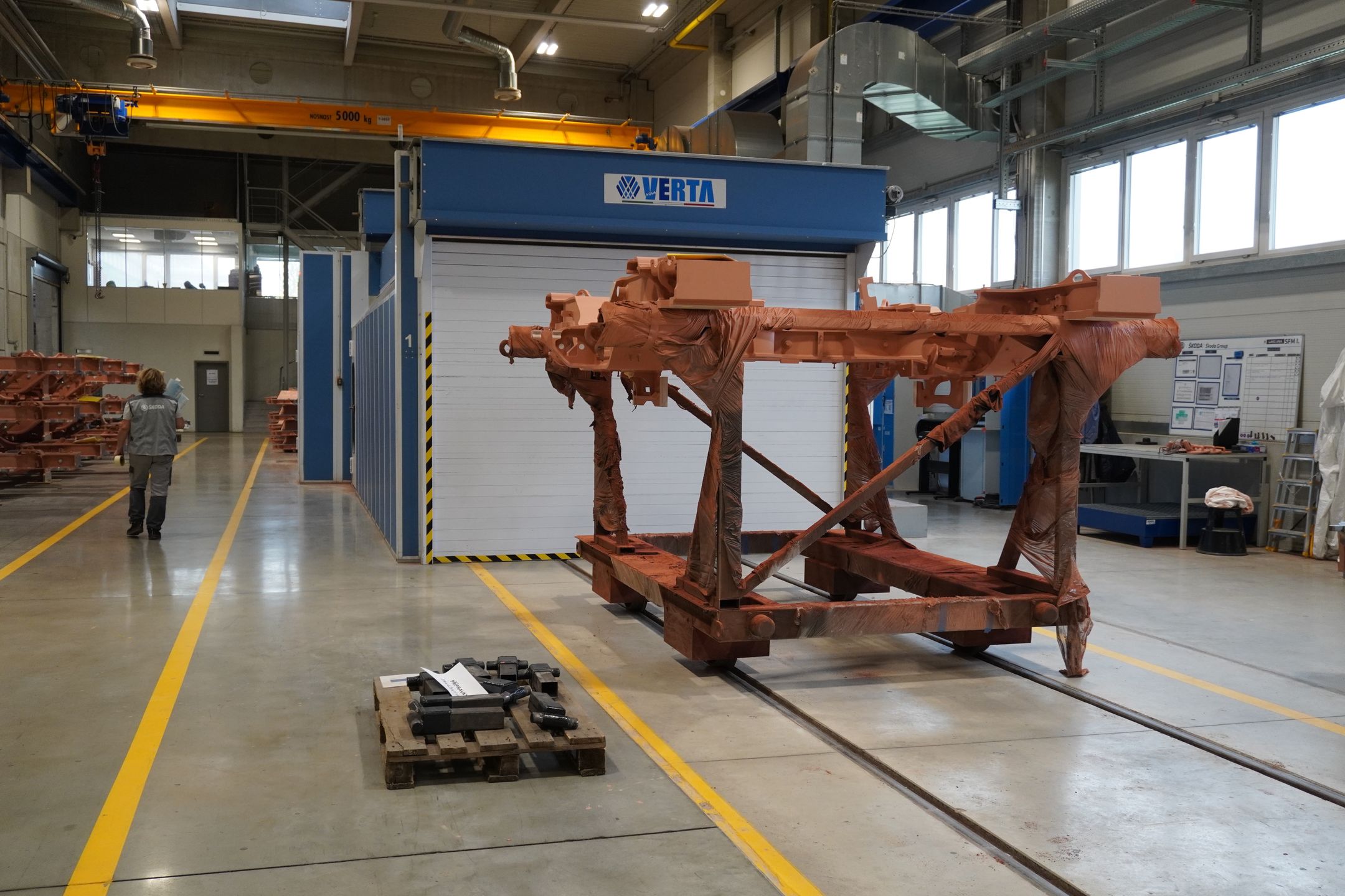 Pomieszczenie do malowania elementów Skody