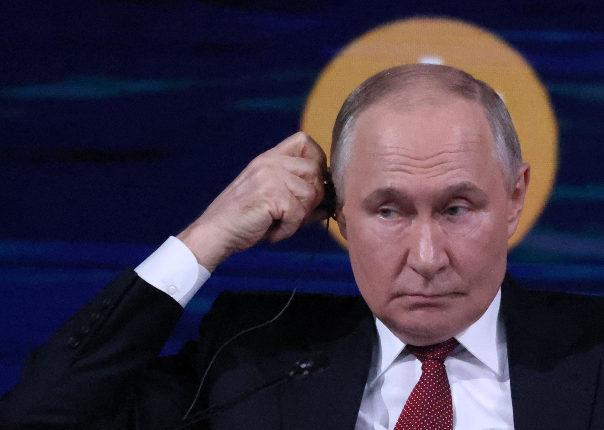 SAINT PETERSBURG, RUSSIA - JUNE 20: (RUSSIA OUT) Russian President Vladimir Putin speaks during the plenary session of the 28th Saint Petersburg International Economic Forum SPIEF 2025,  June 20, 2025, in Saint Petersburg, Russia. President Vladimir Putin attended the annual major economic forum.  (Photo by Contributor/Getty Images)