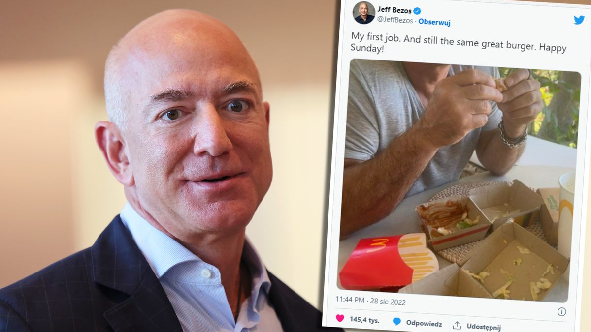 Jeff Bezos wspomina swoją pierwszą pracę. Był zatrudniony w McDonaldzie