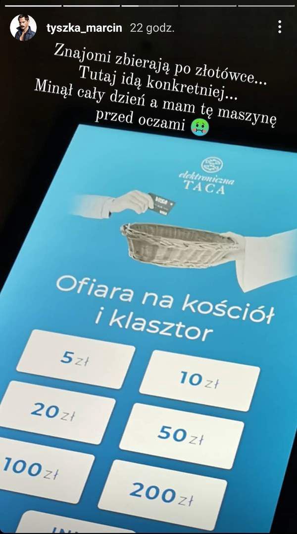 Marcin Tyszka relacjonuje wizytę w kościele