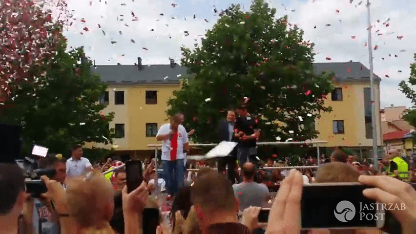 Łukasz Fabiański w Słubicach po EURO 2016 - powitanie