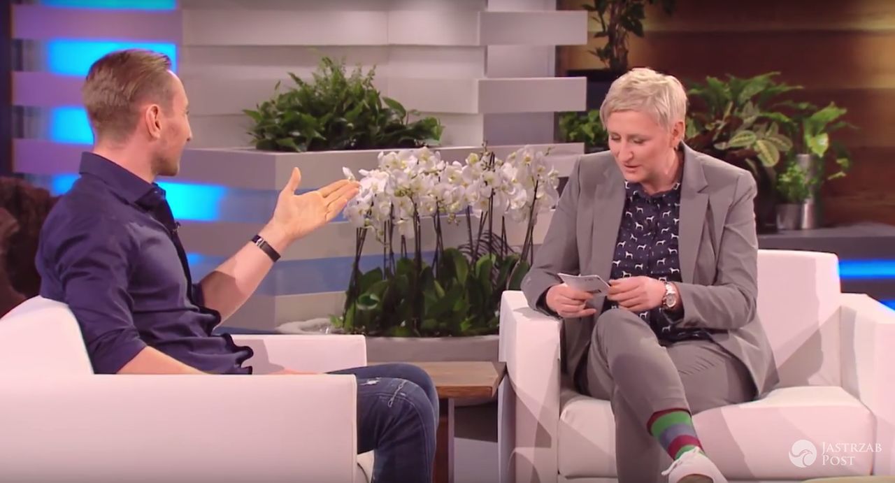 Odcinek online Ellen DeGeneres z Łukaszem Jakóbiakiem