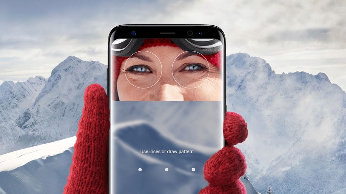 Galaxy S8 - skaner tęczówki złamany 1