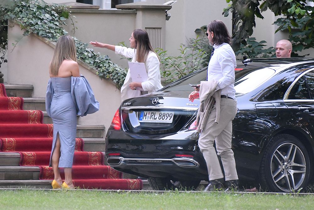 Małgorzata Rozenek i Radosław Majdan na weselu Joanny Opozdy i Antka Królikowskiego