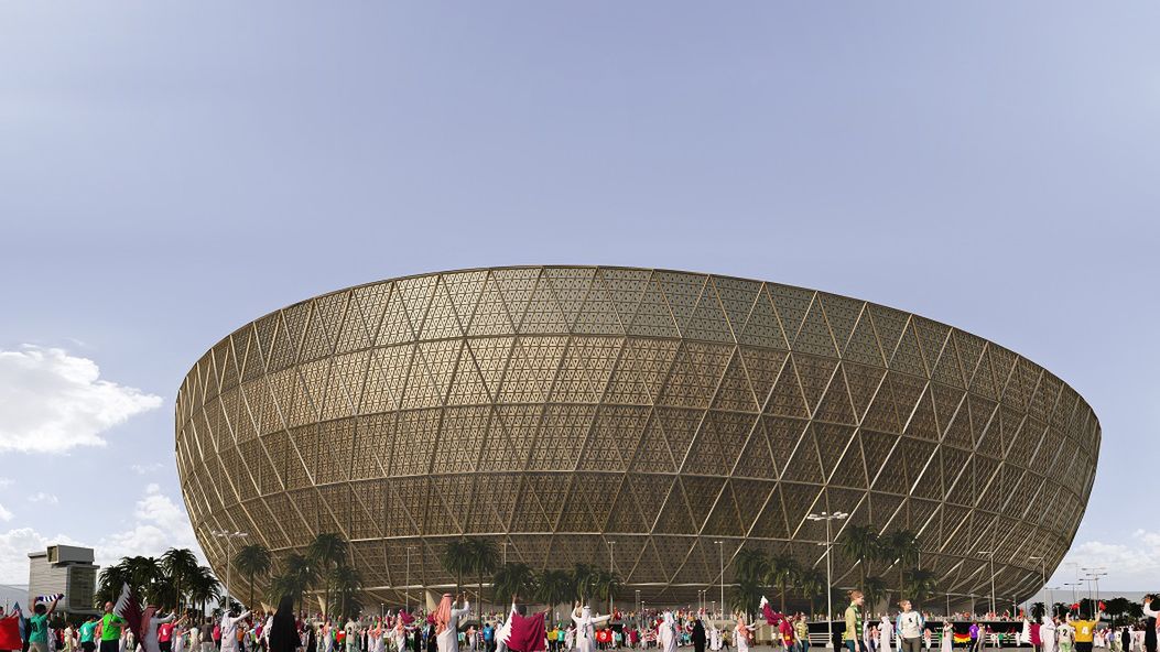 Na zdjęciu projekt stadionu, który będzie areną meczu otwarcia i finału MŚ 2022 w Katarze