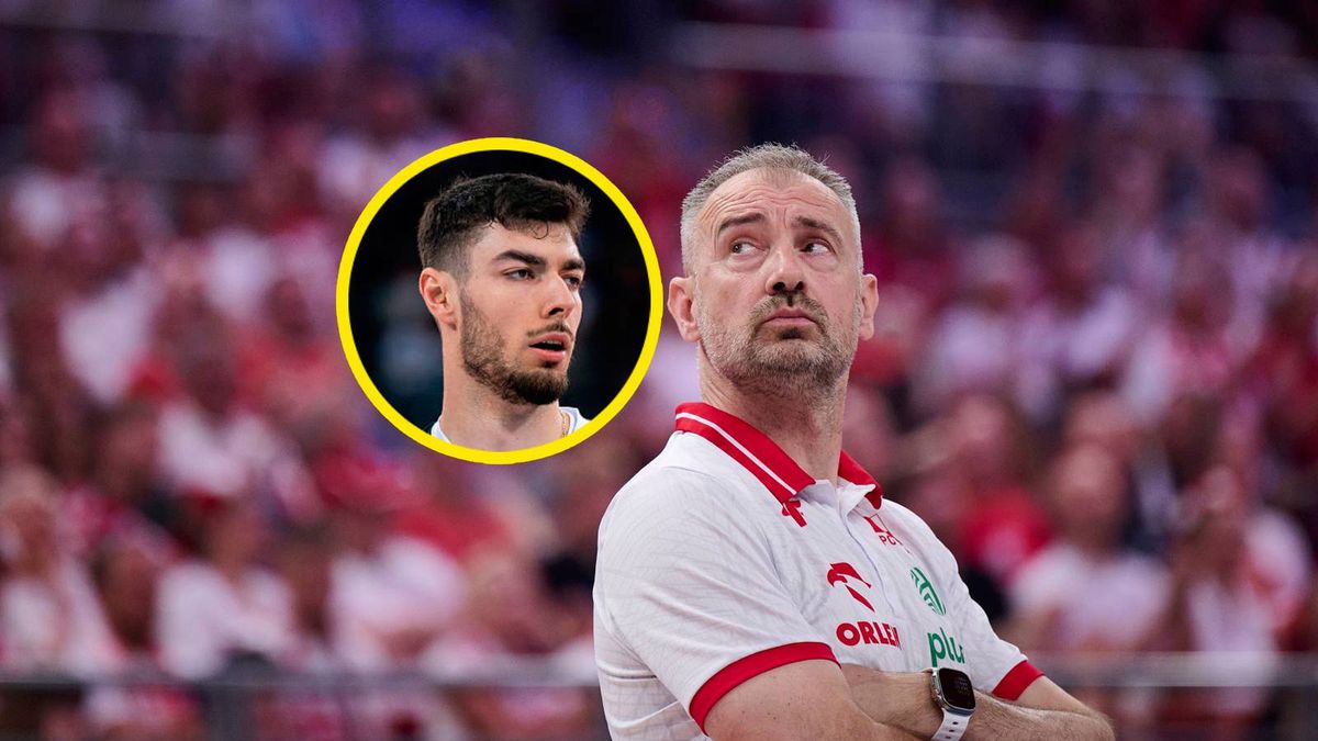 PAP / Adam Warżawa / Na zdjęciu: Nikola Grbić, w kółeczku Kewin Sasak (fot. Getty Images/Marcin Golba)