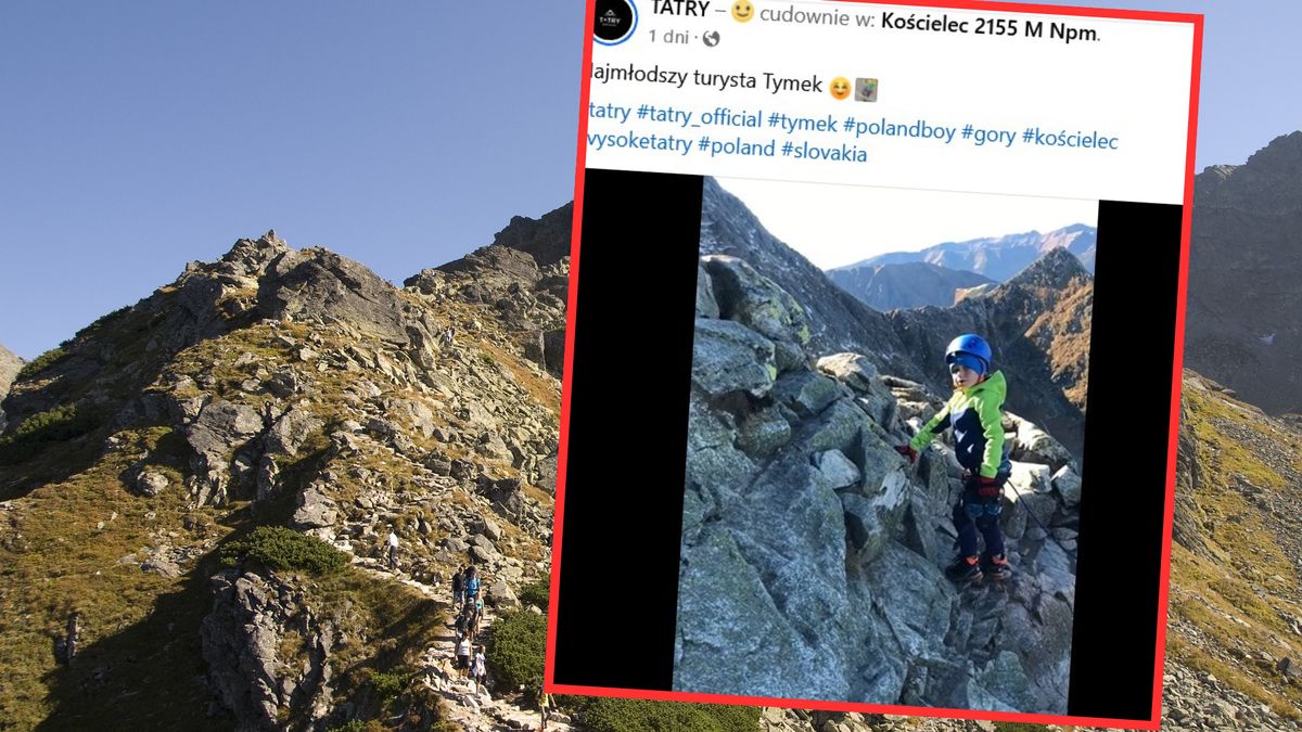  Najmłodszy turysta zdobył szczyt Kościelca 