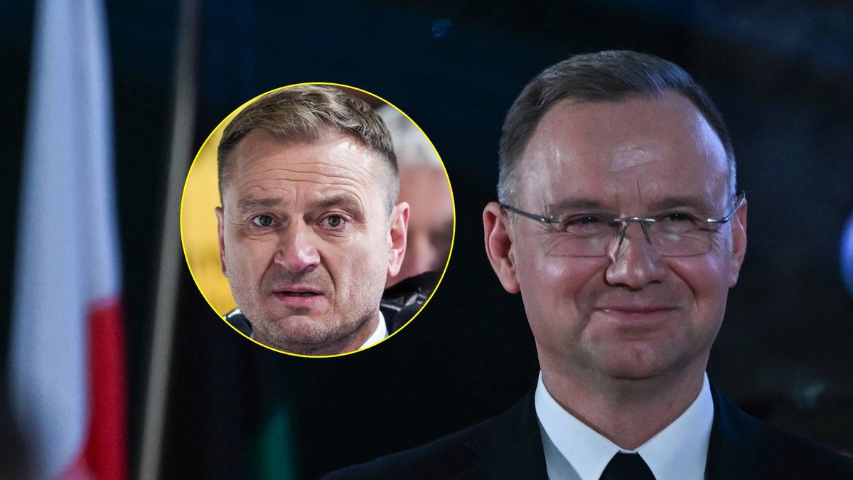 Getty Images / Artur Widak/NurPhoto oraz Foto Olimpik/NurPhoto / Na zdjęciu: Andrzej Duda oraz Sławomir Nitras