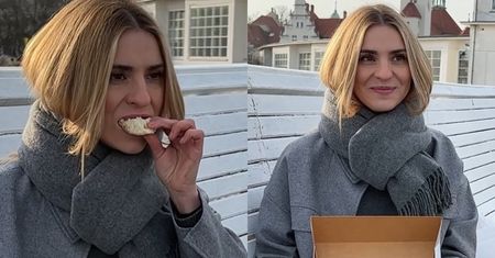 Kasia Tusk bierze udział w teście, jedząc drogiego i taniego pączka. Który jej bardziej smakował? (WIDEO)