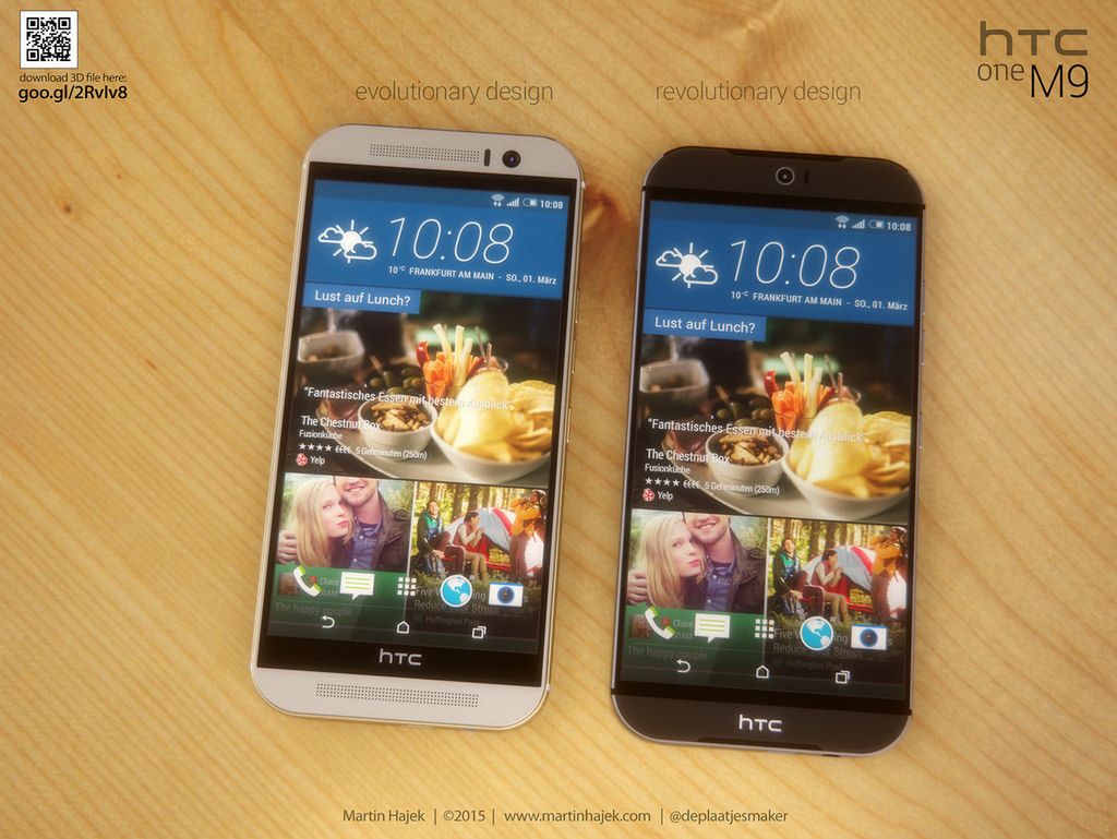 HTC One M9 z plotek vs HTC One M9 z reklam - porównanie designu 4