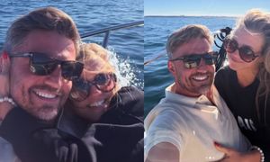 Agnieszka Kaczorowska i Marcin Rogacewicz wtulają się w siebie na jachcie, dryfując po oceanie. Fajnie spędzą Wielkanoc? (FOTO)