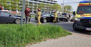 Zderzenie trzech aut na Czechowie. Jedna osoba wymagała interwencji medycznej