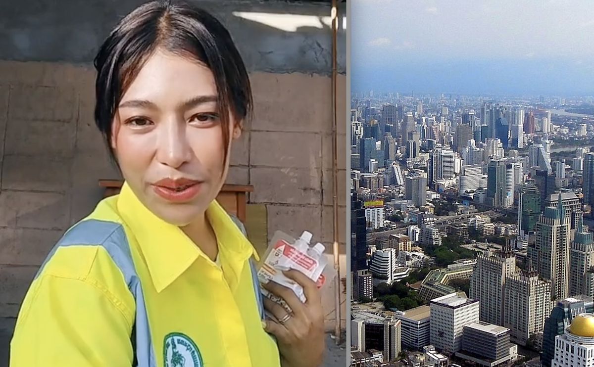 "Najpiękniejsza na świecie zamiatarka miejskich ulic" pracuje w Bankoku w Tajlendii