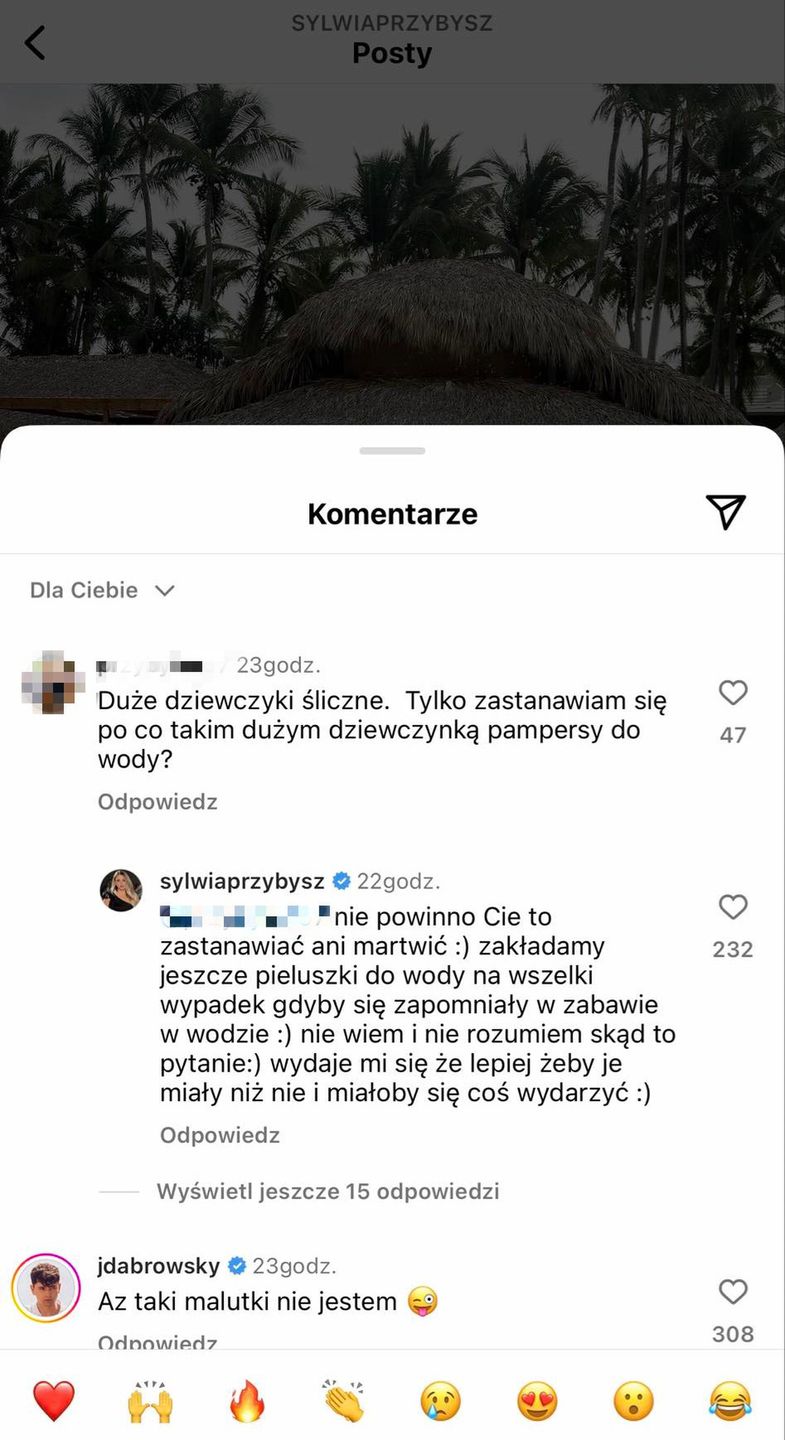 Odpowiedź Sylwii Przybysz na "zaczepny" komentarz internautki