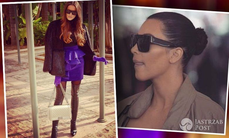 Celia Jaunat i Kim Kardashian w okularach Celine