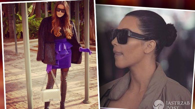 Celia Jaunat i Kim Kardashian w okularach Celine