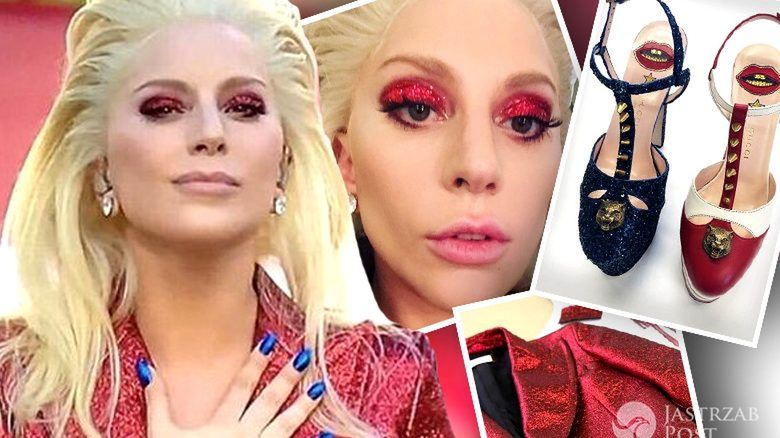 Lady Gaga w stroju Gucci na Super Bowl 2016 (fot. Instagram)