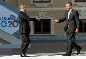 Spotkanie Putin - Obama podczas szczytu G20