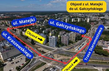Rusza remont ul. Gałczyńskiego w Toruniu. Kierowców czeka kilka miesięcy utrudnień