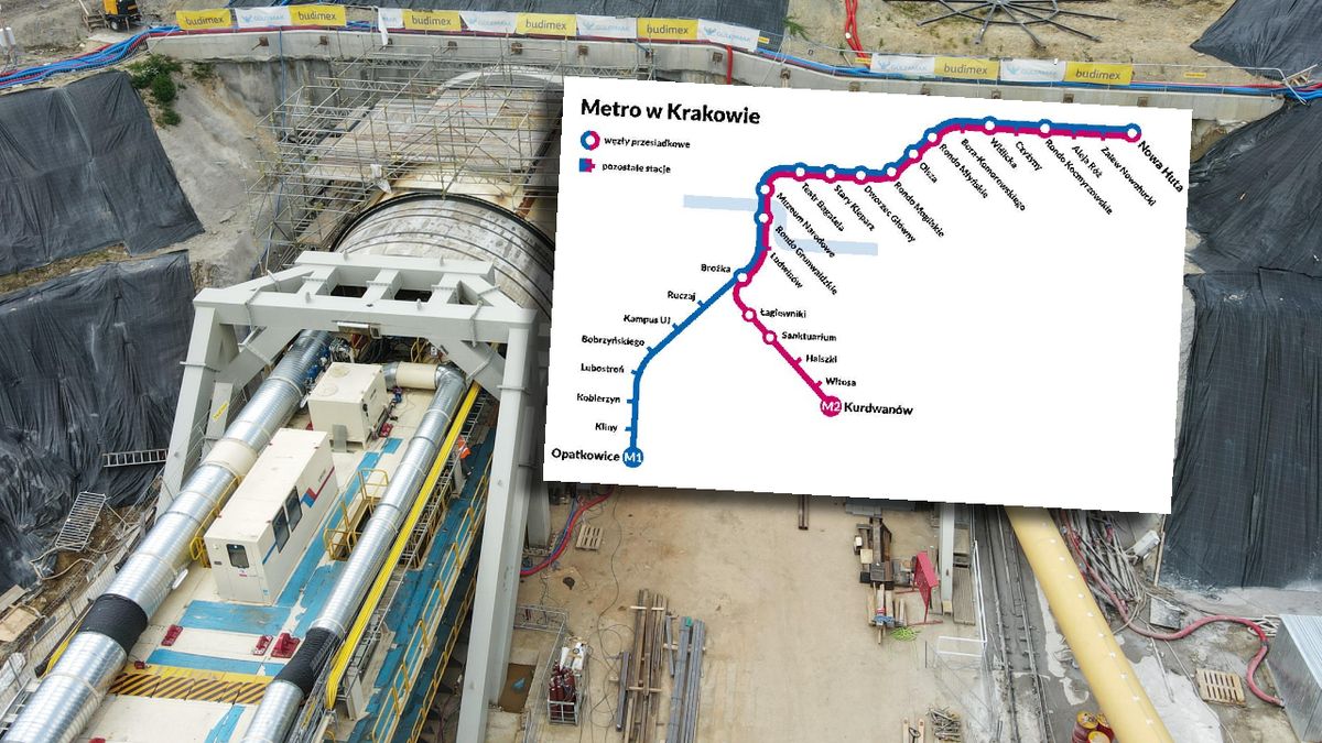 Budowa tunelu kolejowego w Męcinie. Drąży go tarcza TBM "Jadwiga