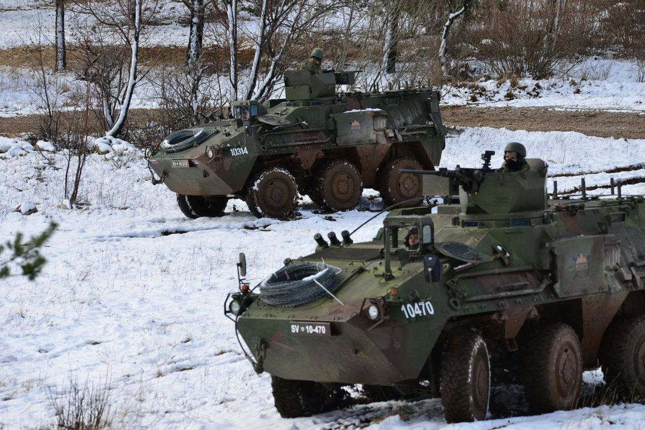 Slovenian armored vehicles bolster Ukraine's front line defenses as secrecy shrouds military aid