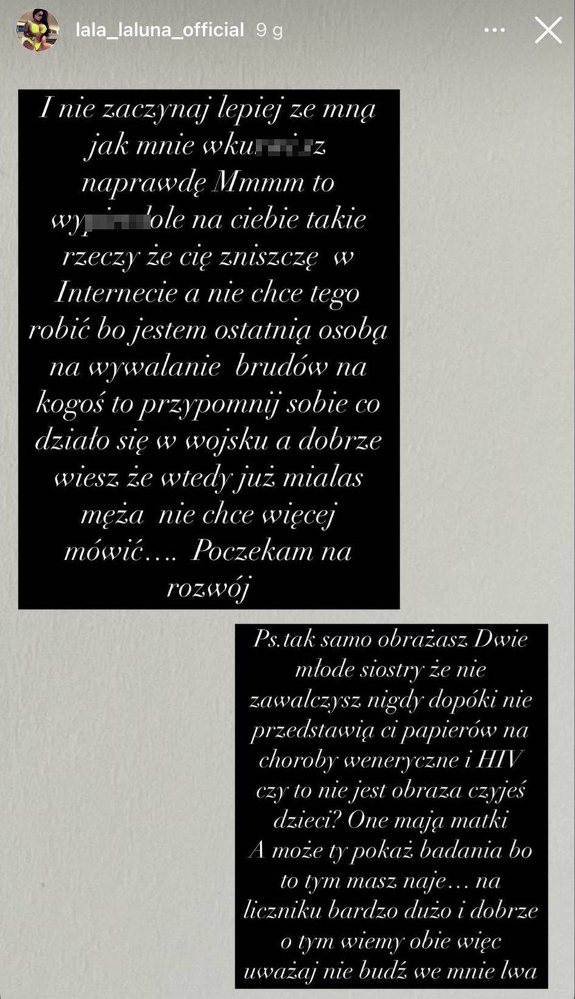 Laluna straszy Mariannę Schreiber