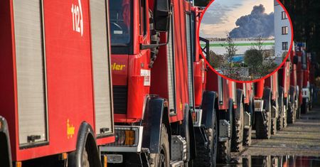 Ogromny pożar we Wrocławiu. Dym widać z 40 km