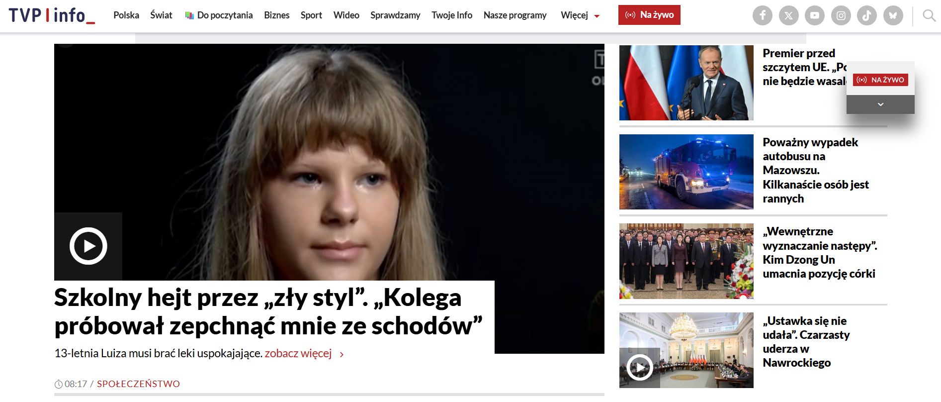 Art. o hejcie jedynką w tvp.info