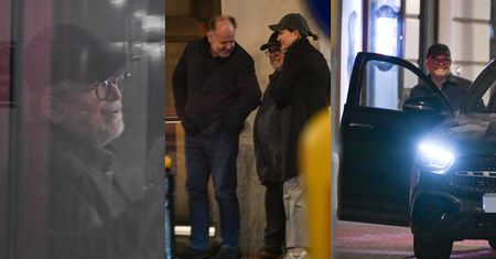 Edward Miszczak imprezuje pod osłoną nocy z młodszą o ĆWIERĆ WIEKU żoną i księdzem (ZDJĘCIA)
