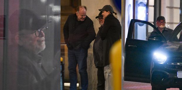 Edward Miszczak imprezuje pod osłoną nocy z młodszą o ĆWIERĆ WIEKU żoną i księdzem (ZDJĘCIA)