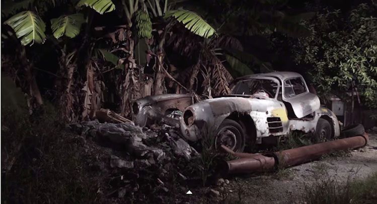 Mercedes-Benz 300 SL pozostawiony gdzieś na Kubie
