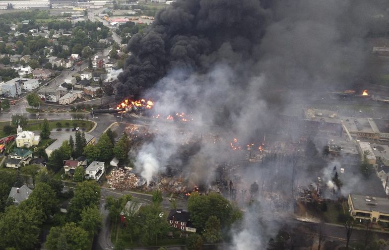 Katastrofa kolejowa w Kanadzie. Zaginęło około 60 osób