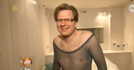 "Dzień Dobry TVN": Filip Chajzer poddał się zabiegom upiększającym... w rajstopach