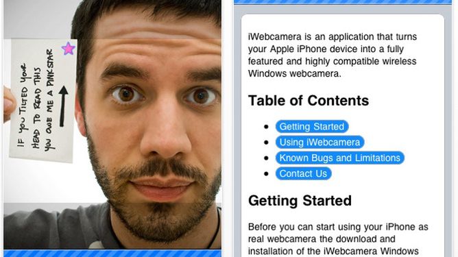 Wykorzystaj iPhone'a jako kamerkę internetową 1