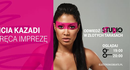 Patricia Kazadi prowadzącą Electronic Beats w 4Fun.TV i 4Fun Fit &amp; Dance