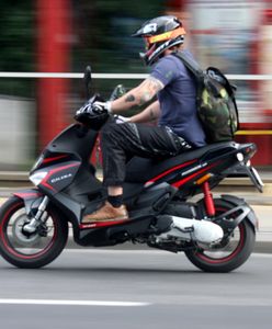 Upadł na skuterze na oczach policjantki. Nieoczekiwany finał sprawy