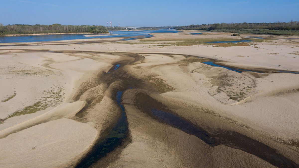 Wyschnięta Wisła. Wrzesień 2024 roku. Czy znów przyjdzie susza?