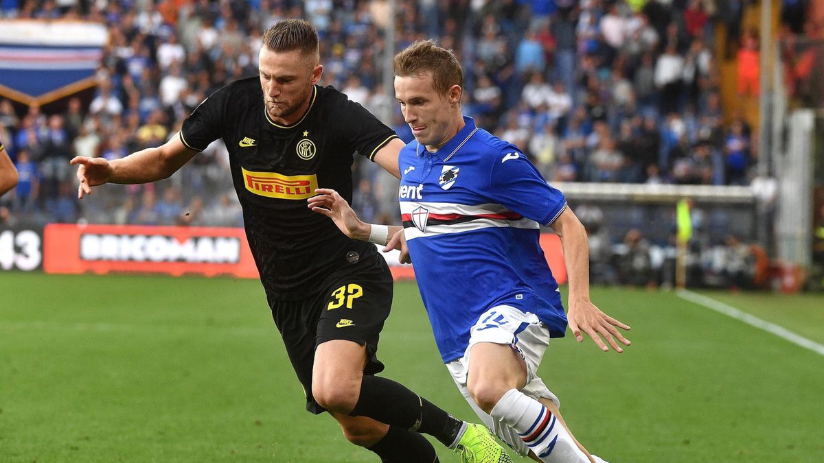 PAP/EPA / LUCA ZENNARO / Na zdjęciu: Jakub Jankto (z prawej) oraz Milan Skriniar