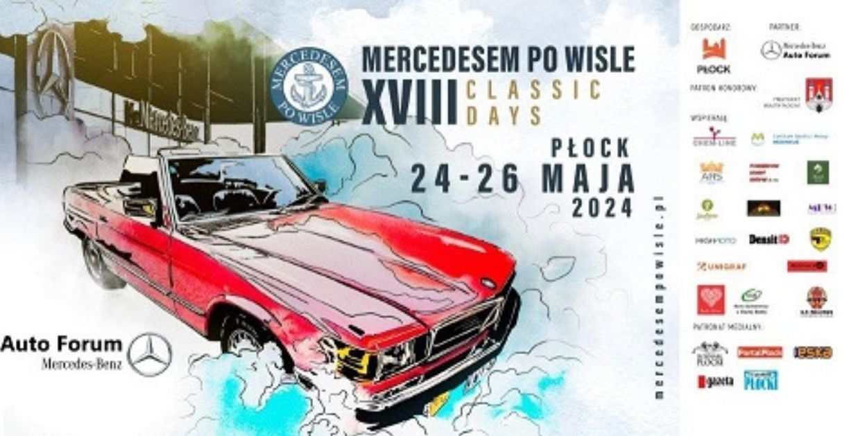 18. edycja Mercedesem po Wiśle Classic Days w Płocku