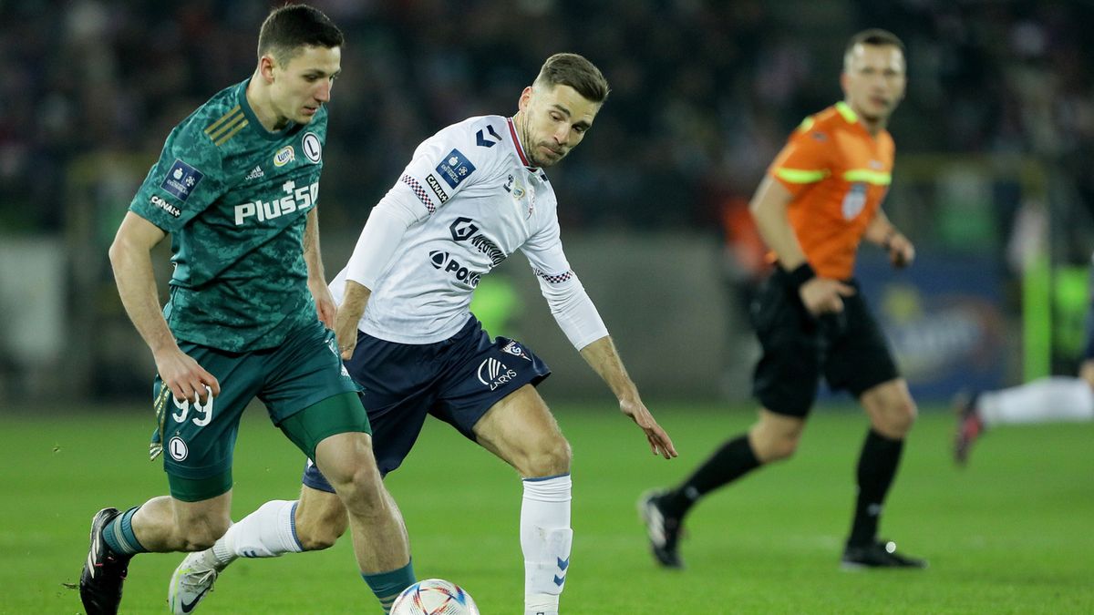 PAP / Zbigniew Meissner / Na zdjęciu: Bartosz Slisz (z lewej) i Blaz Vrhovec (z prawej)