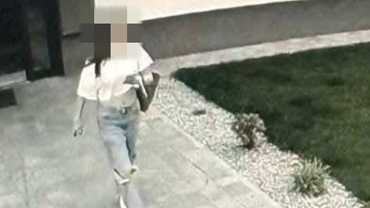 Monitoring nagrał Maję, jak wychodziła z domu.