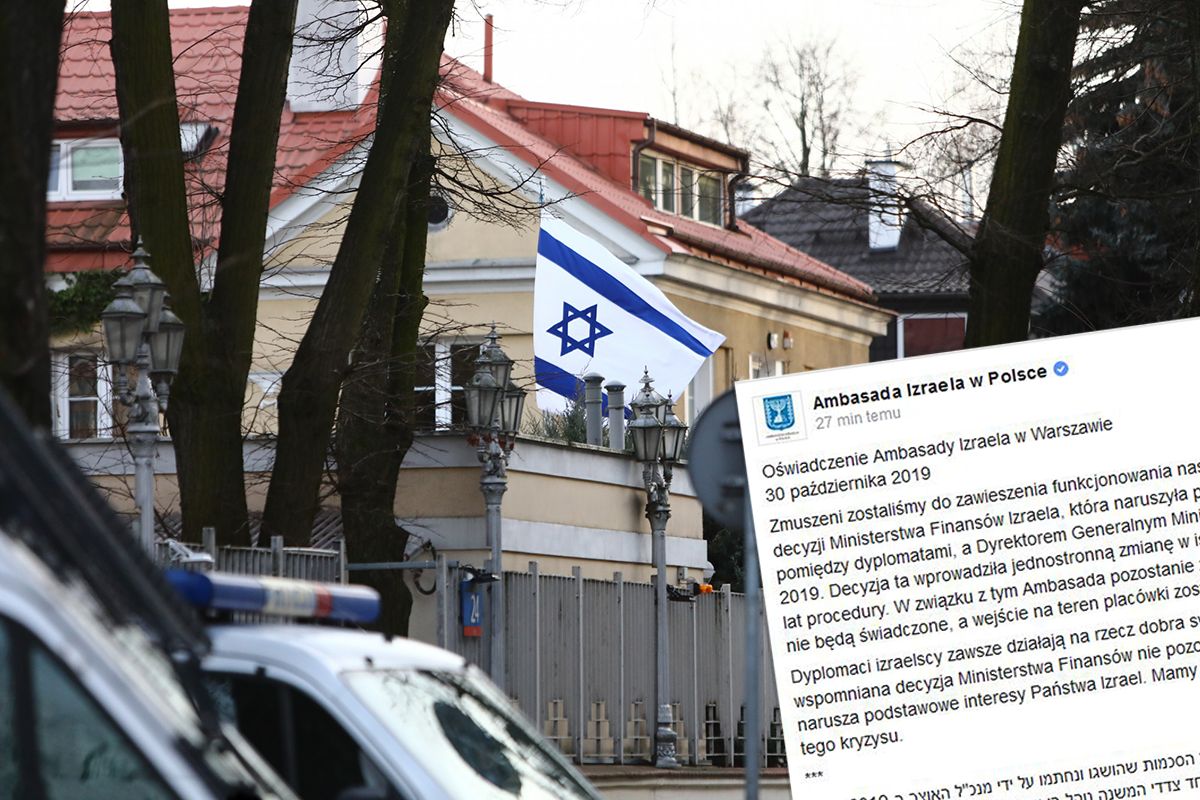 Ambasada Izraela zamknięta. Jest oświadczenie