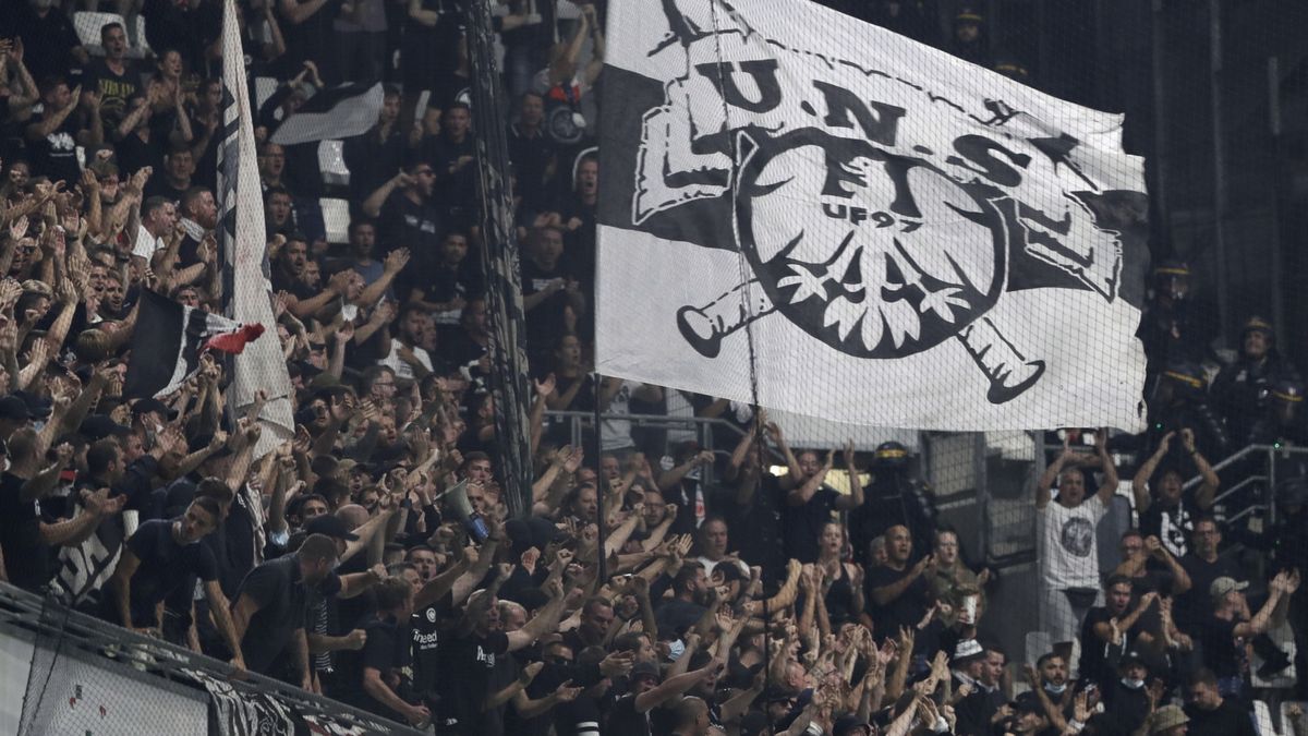kibice Eintrachtu Frankfurt