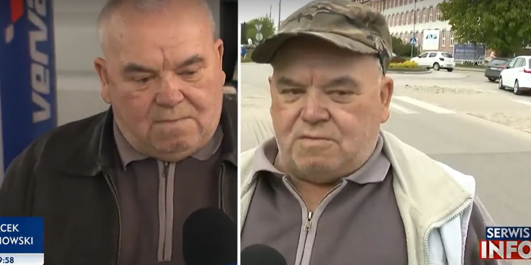 Pan z Elbląga, jeden z "przypadkowych przechodniów" w TVP