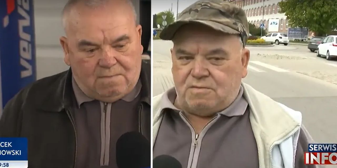 Pan z Elbląga, jeden z "przypadkowych przechodniów" w TVP