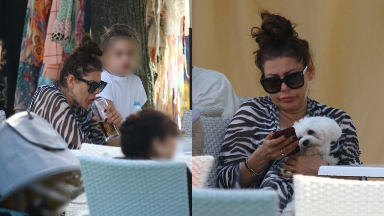 Iwona Węgrowska relaksuje się na wakacjach w Sopocie